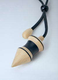Lemaire Lemaire Men Black Stripes Pendulum Bag Charm