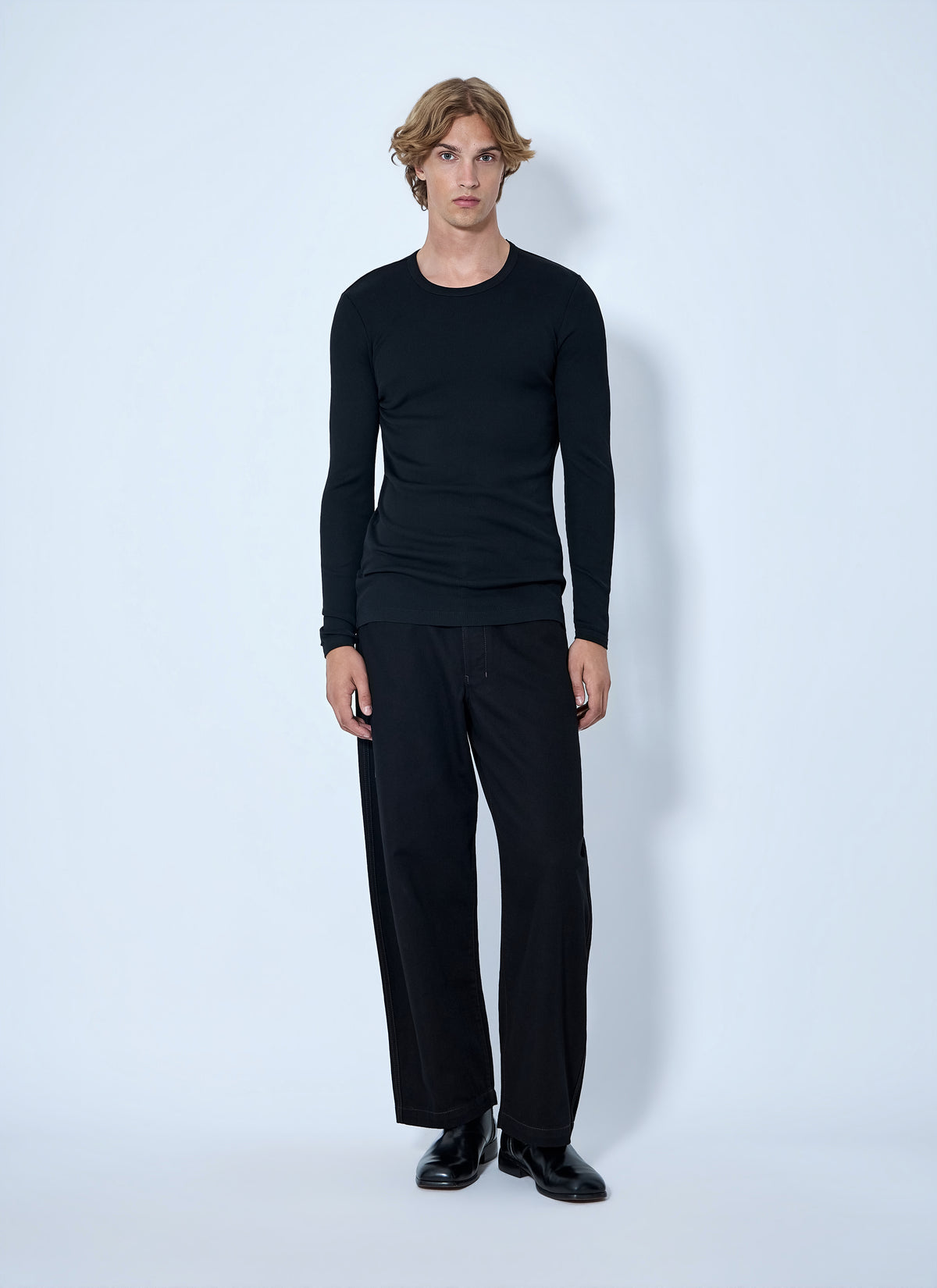 Lemaire Men Long Sleeve Ribbed Tee