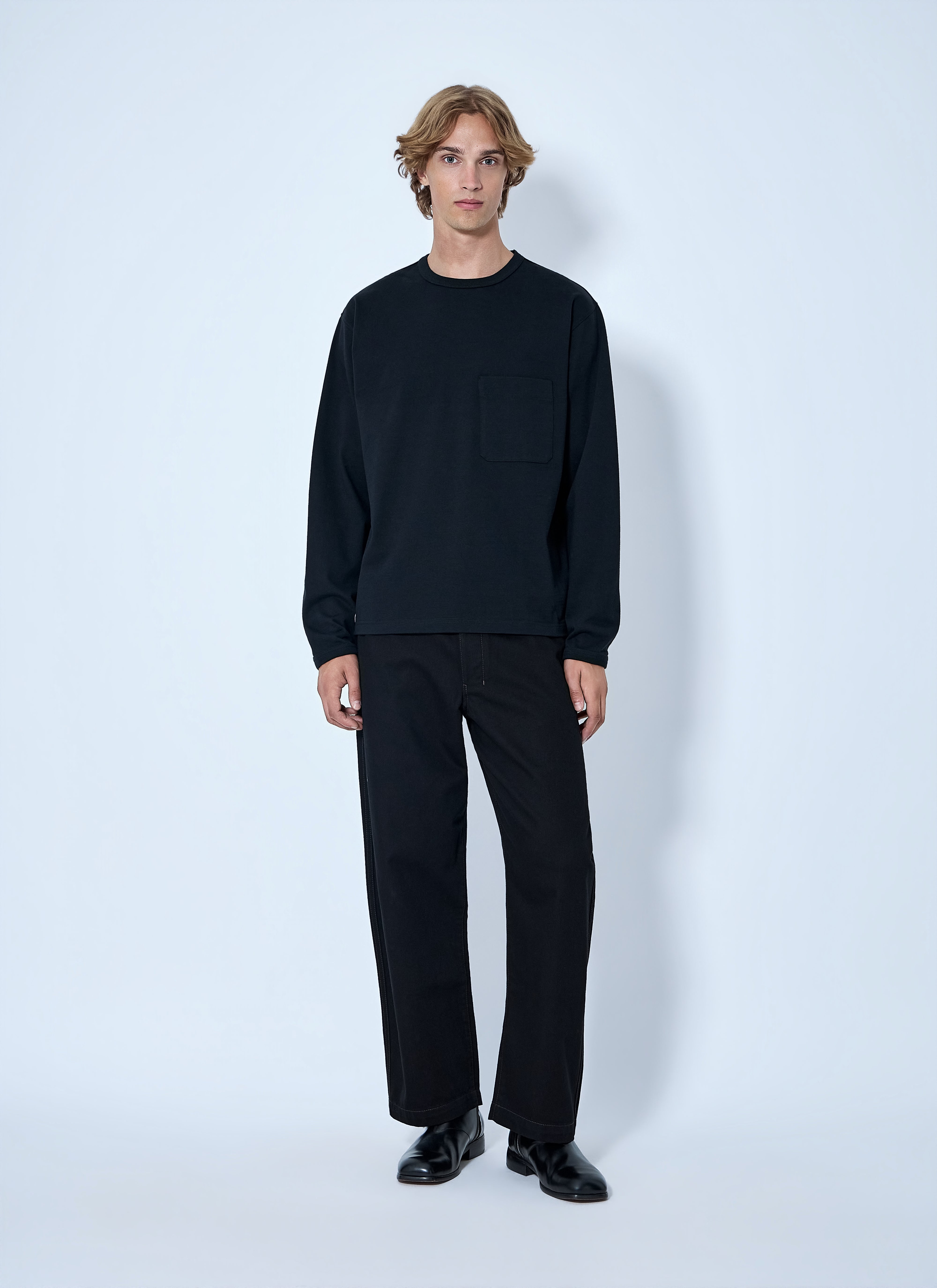 Lemaire Men Boxy Long Sleeve Tee – Bluefly