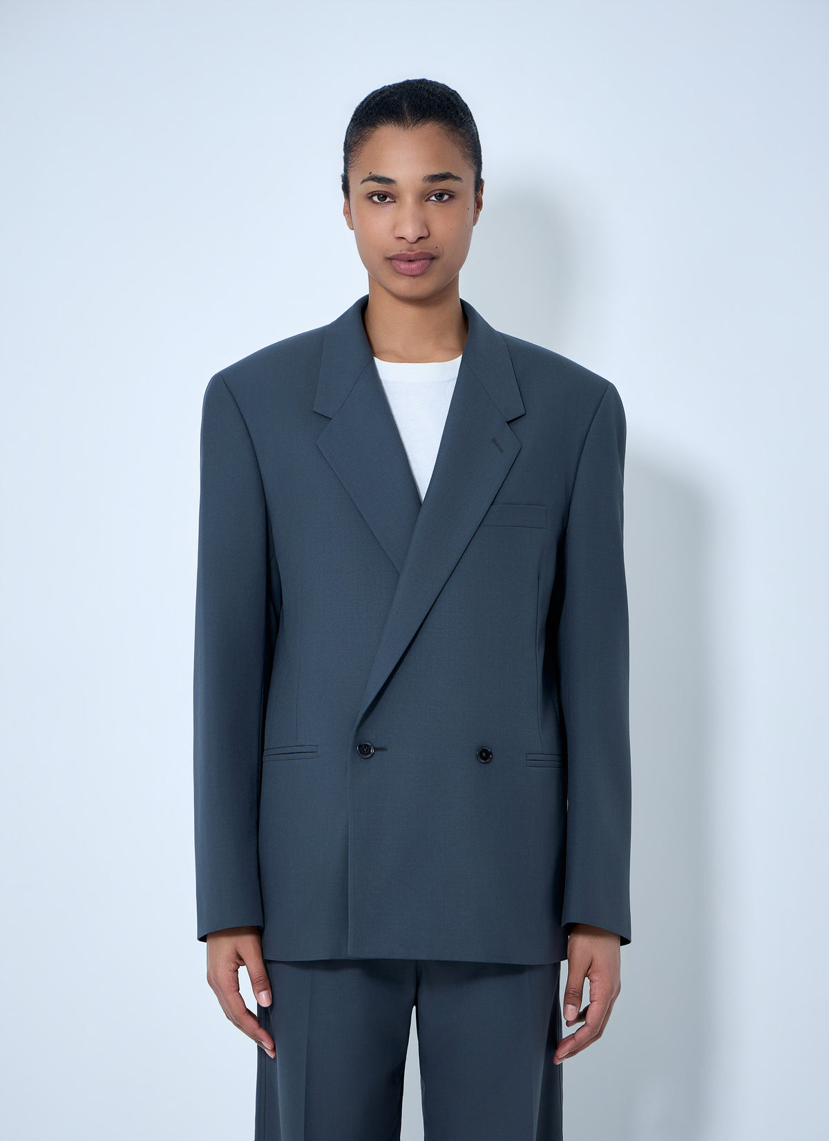 Lemaire Lemaire Women Double-Breasted Wool Suit Blazer