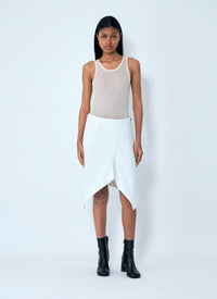 Lemaire Women Asymmetric Denim Skirt