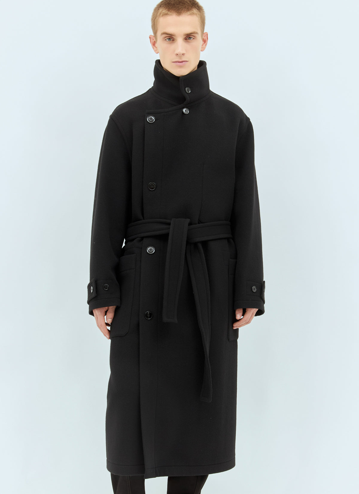 Lemaire Men Wrap Wool Coat