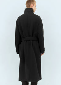 Lemaire Men Wrap Wool Coat