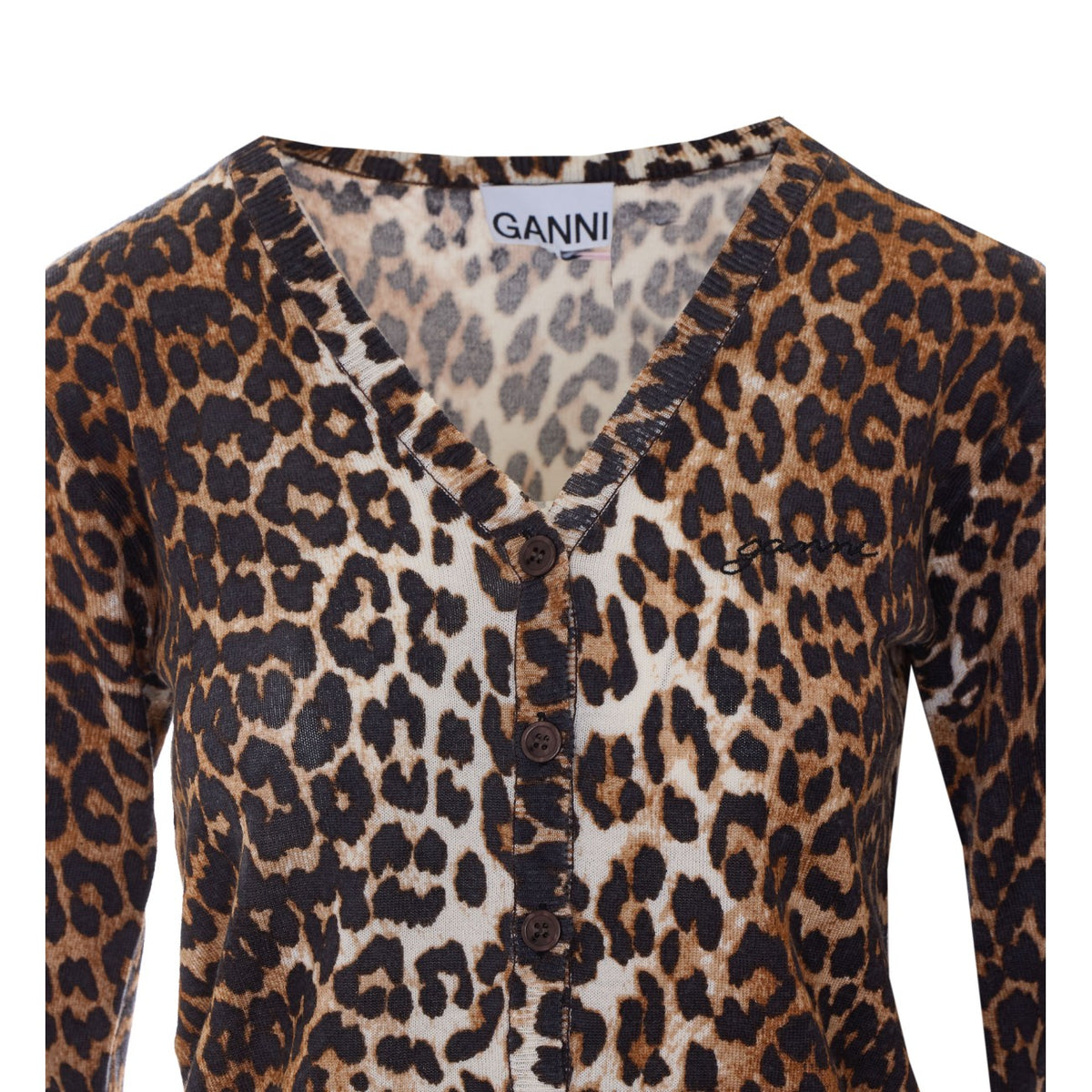 Ganni Ganni Women Leo Print Cardigan