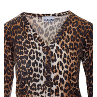 Ganni Ganni Women Leo Print Cardigan