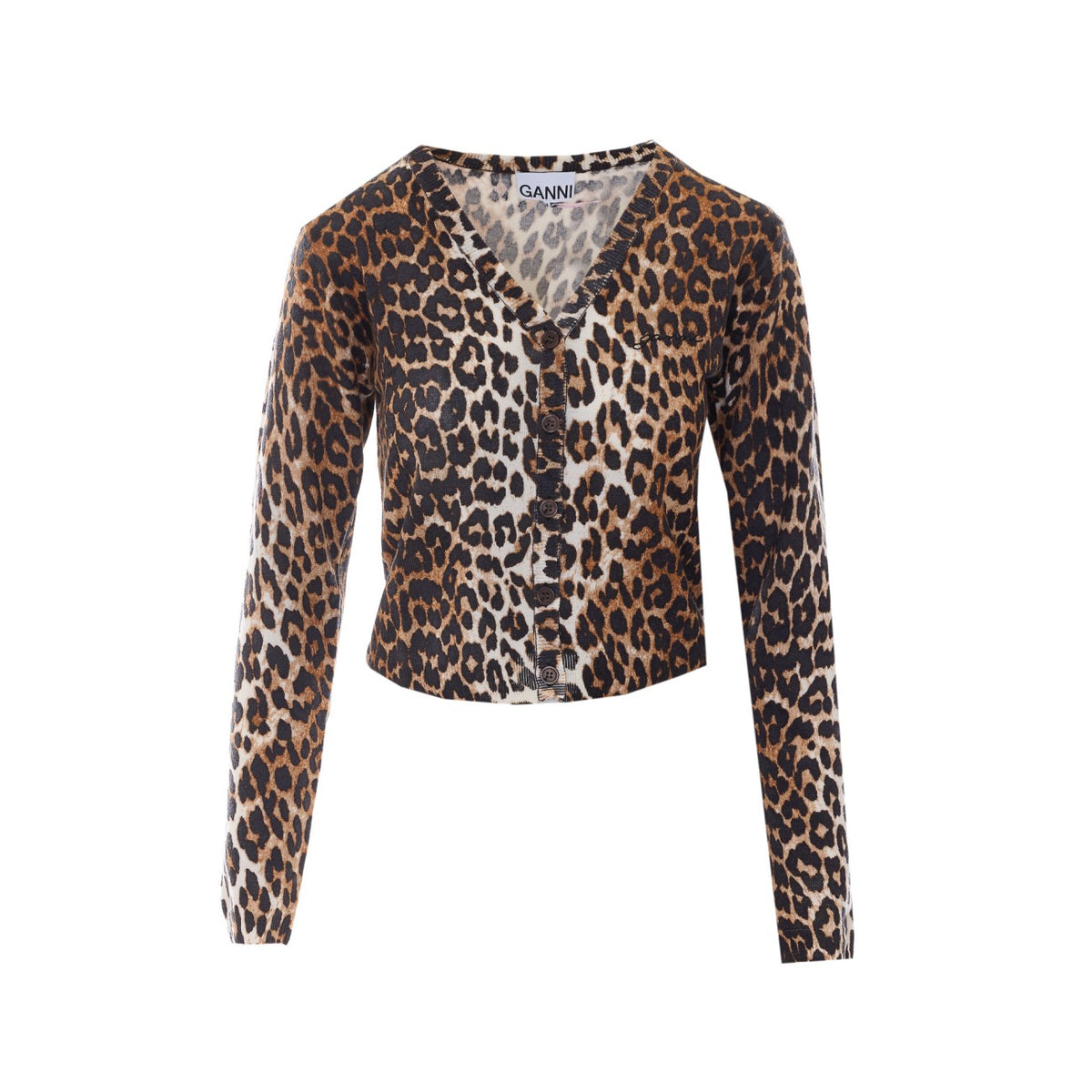Ganni Ganni Women Leo Print Cardigan