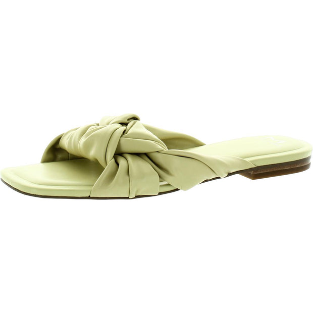 Farisa 3 Womens Knot-Front Square Toe Slide Sandals