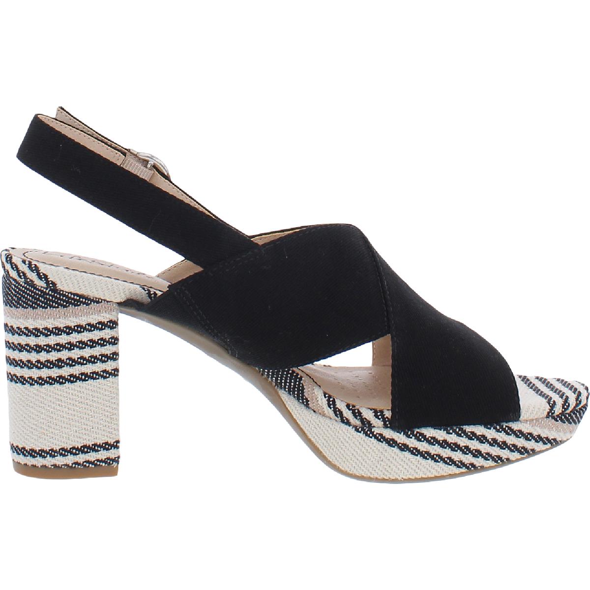 Lara Womens Padded Insole Canvas Platform Sandals