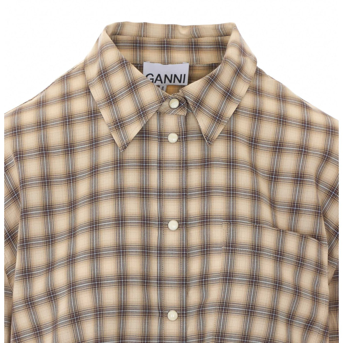 Ganni Women Light Check Shirt