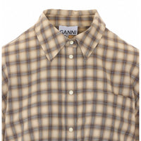 Ganni Women Light Check Shirt