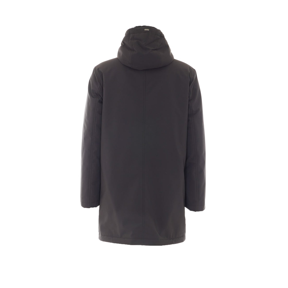 Herno Herno Men Light Faux Fur And Matt Twill Parka