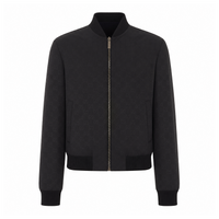 Gucci Gucci Men Lightweight Silk Faille Reversible Zipper Jacket