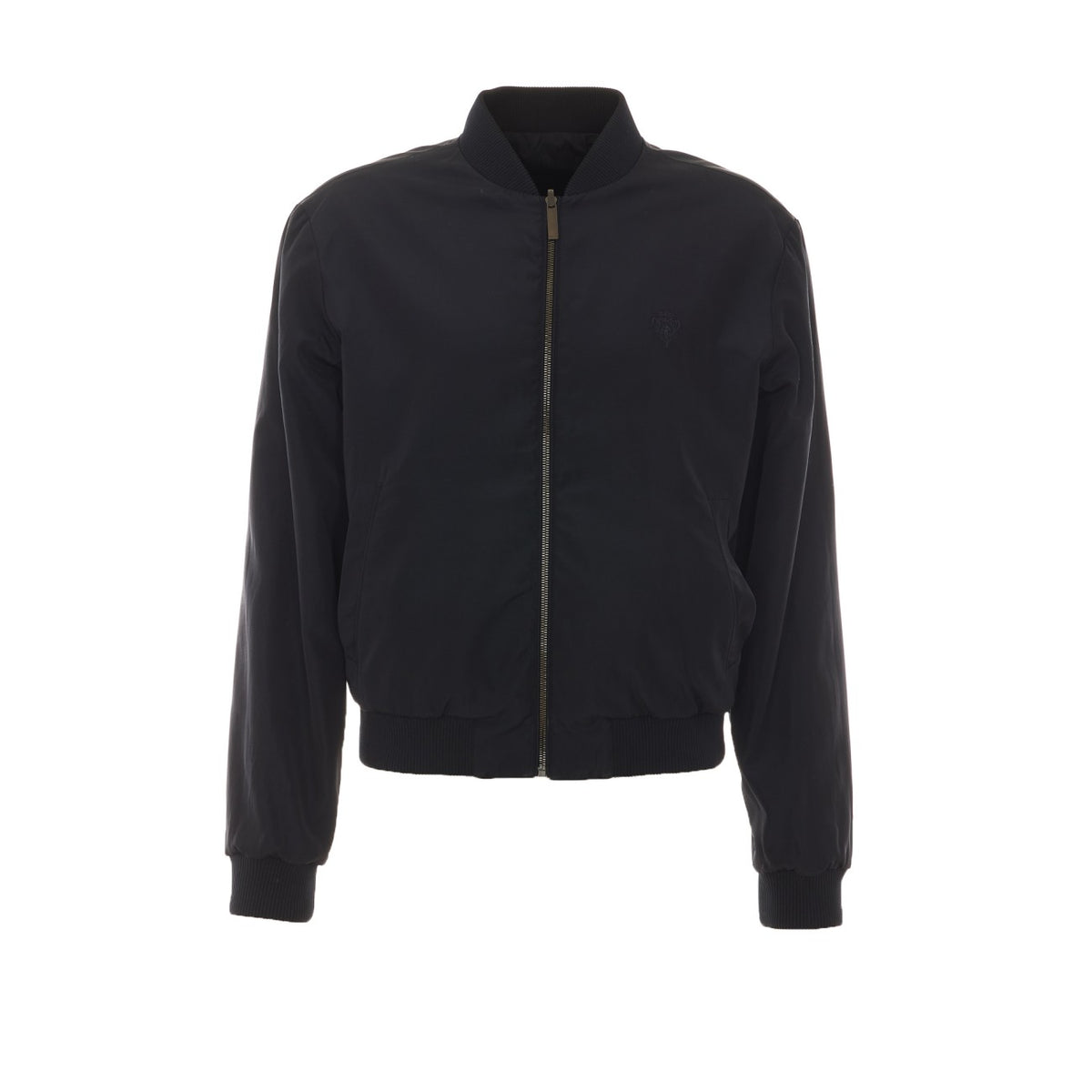 Gucci Gucci Men Lightweight Silk Faille Reversible Zipper Jacket