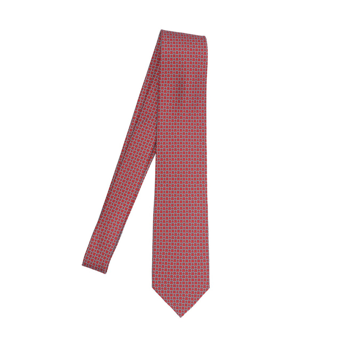 Ferragamo Men Link Stampa Silk Tie