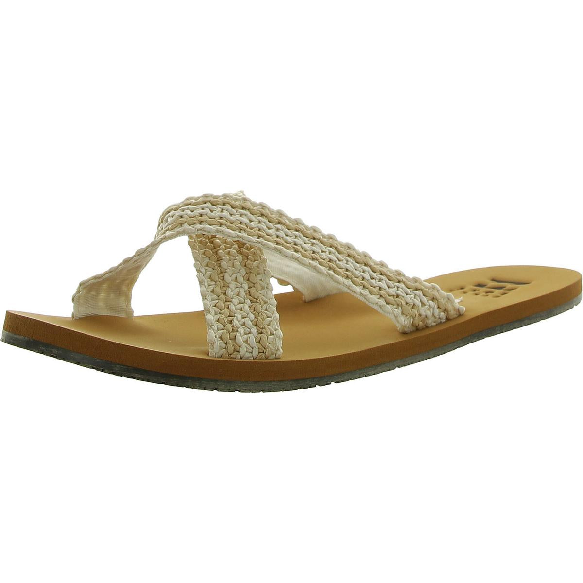 akela Womens Slip On Summer Flip-Flops
