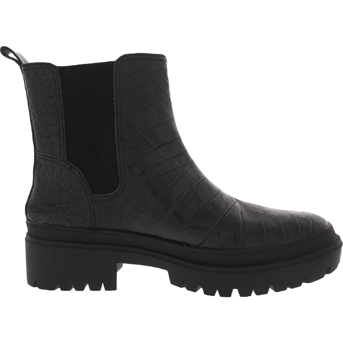 Emali Womens Nubuck Pull On Ankle Boots
