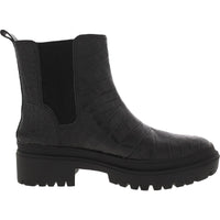 Emali Womens Nubuck Pull On Ankle Boots