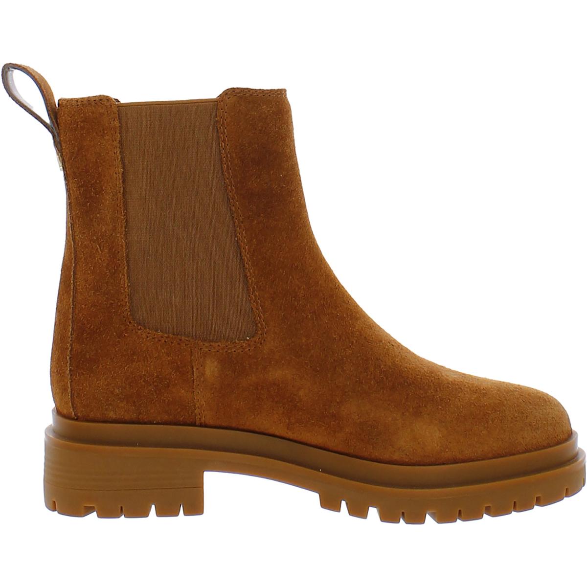 Corinne  Womens Lugged Sole Ankle Chelsea Boots