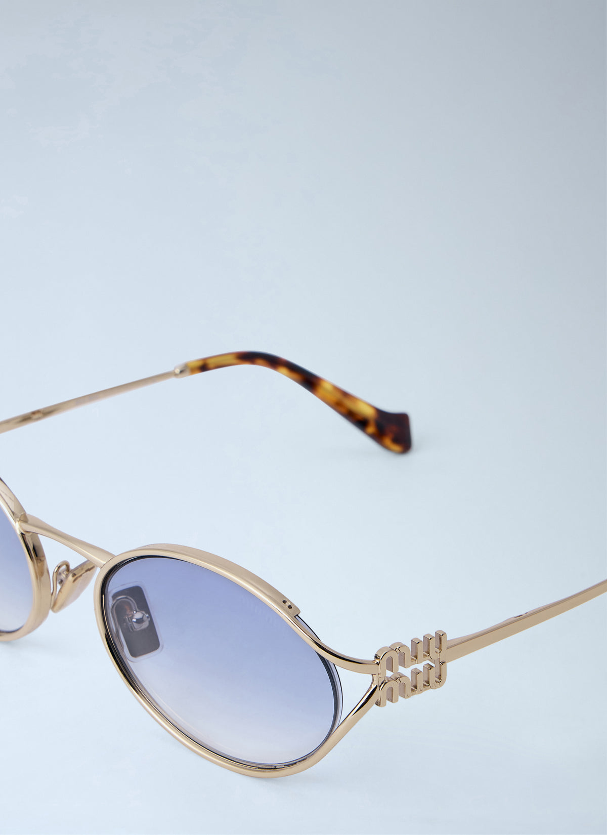 Miu Miu Miu Miu Men Mu 52Ys Oval Sunglasses