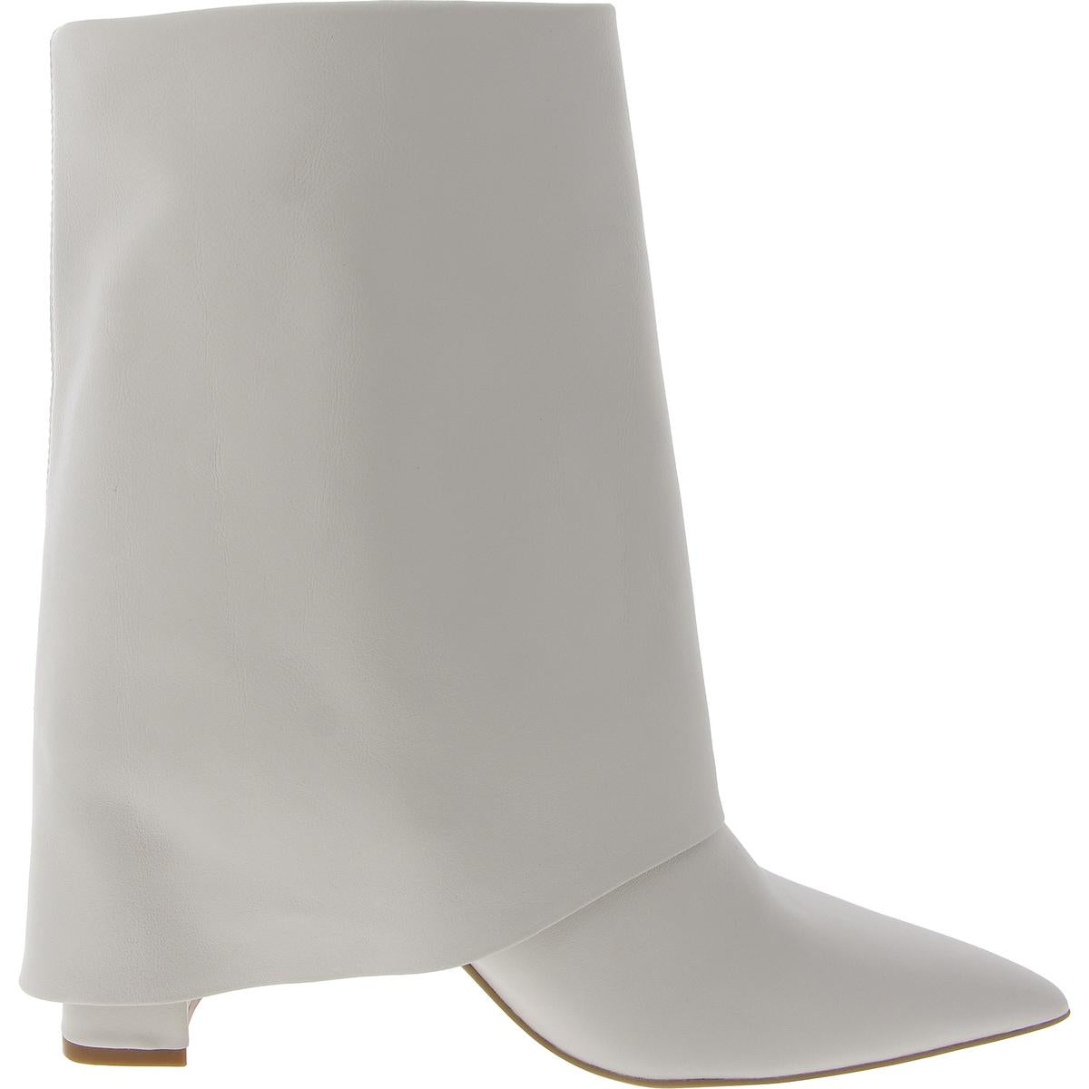 Fallon Womens Leather Pointed Toe Ankle Boots