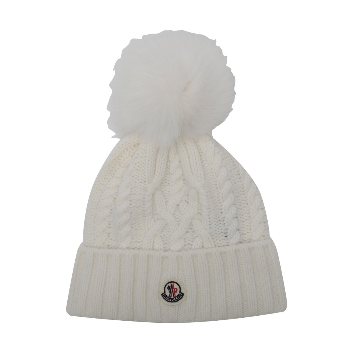 Moncler Moncler Women Logo Beanie With Pompon