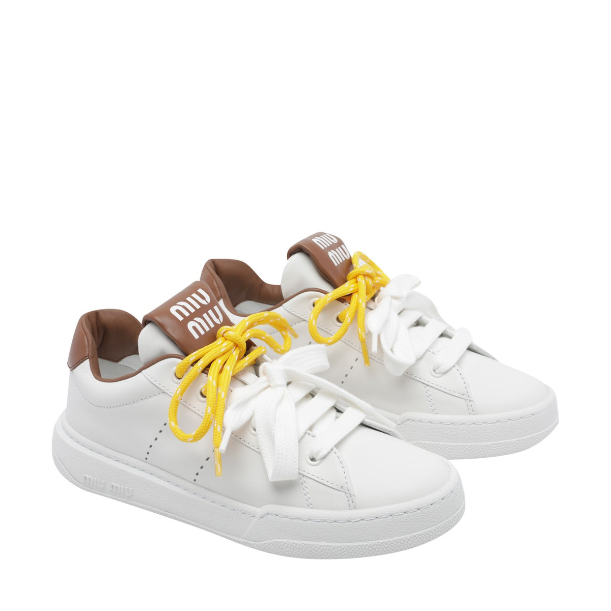 Miu Miu Miu Miu Women Logo Bicolor Sneakers