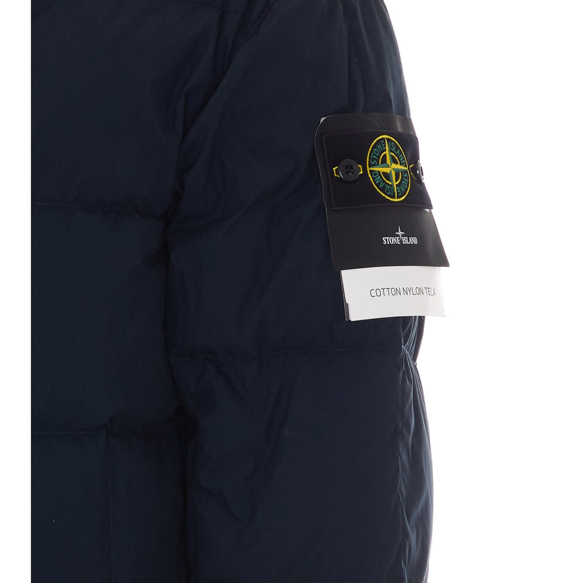 Stone Island Stone Island Men Logo Cotton Nylon Tela Down Jacket