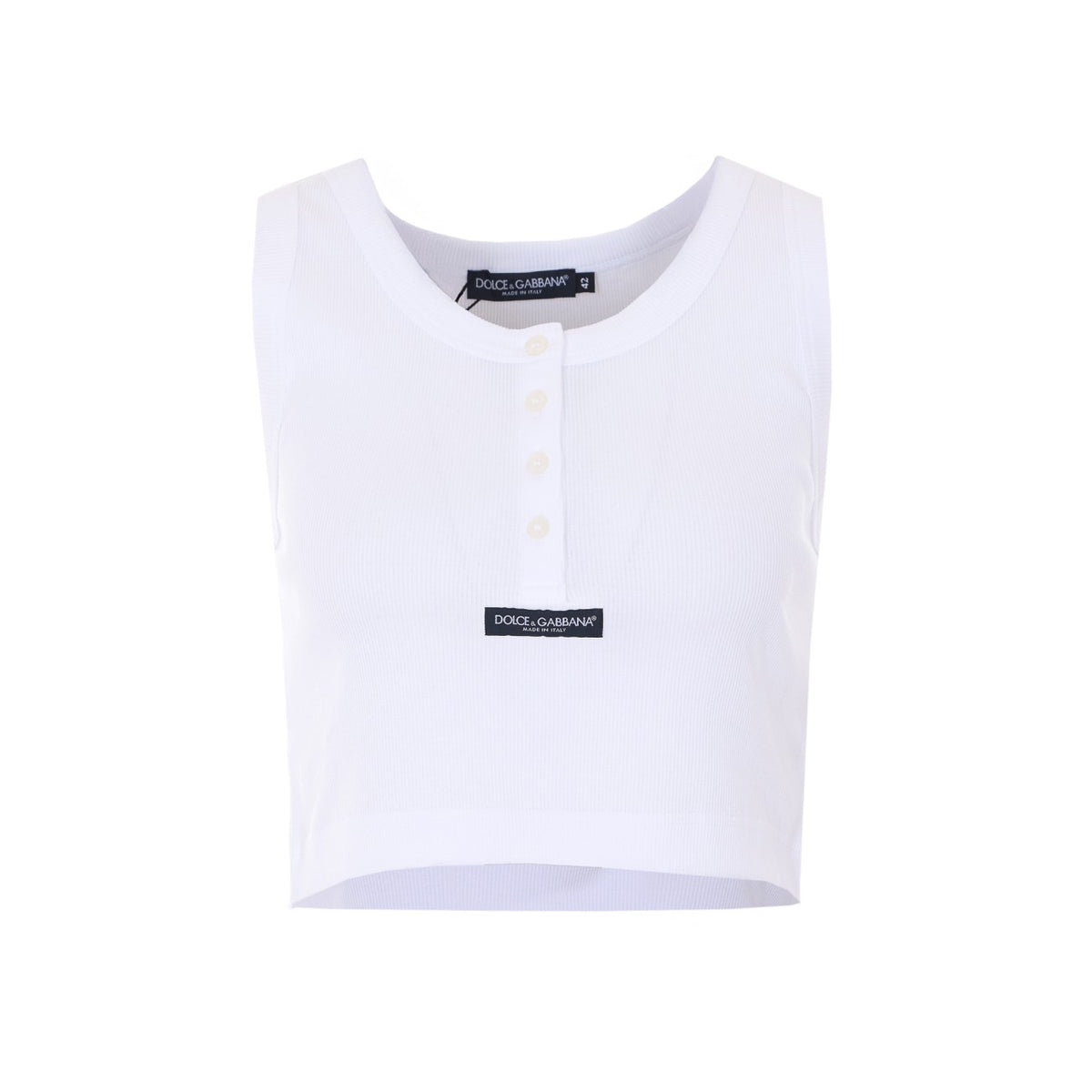 Dolce&Gabbana Women Logo Cropped Tank Top