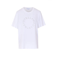 Stella McCartney Stella Mccartney Women Logo Embroidered Boyfriend T-Shirt