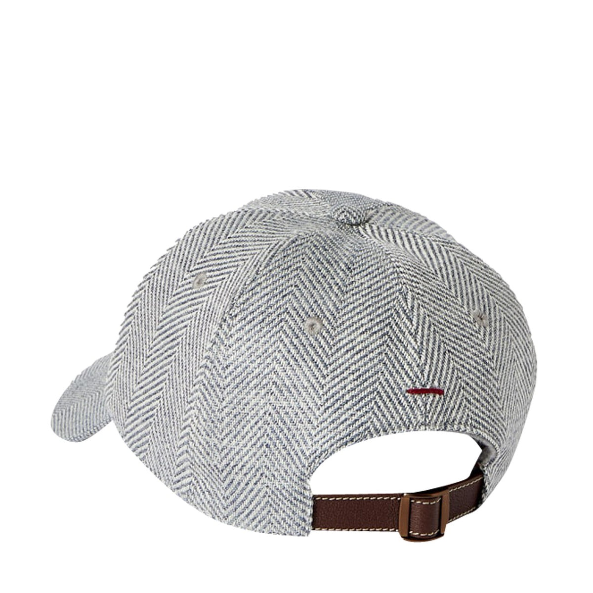 Brunello Cucinelli Men Logo Embroidered Chevron Baseball Cap