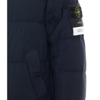 Stone Island Men Logo Garment Dyed Crinkle Reps Down Jacket