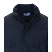 Stone Island Men Logo Garment Dyed Crinkle Reps Down Jacket
