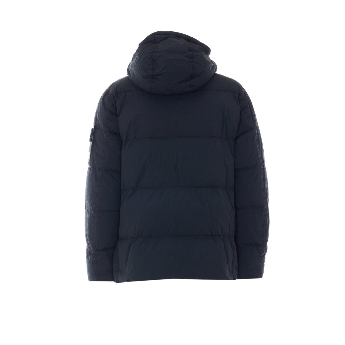 Stone Island Men Logo Garment Dyed Crinkle Reps Down Jacket