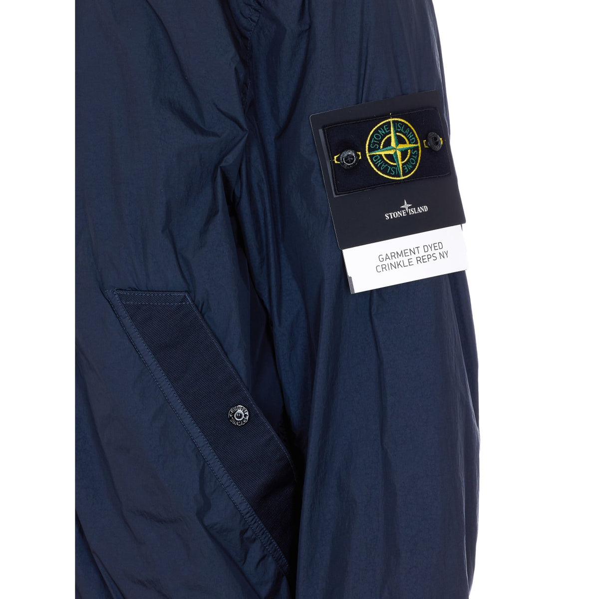 Stone Island Men Logo Garment Dyed Jacket