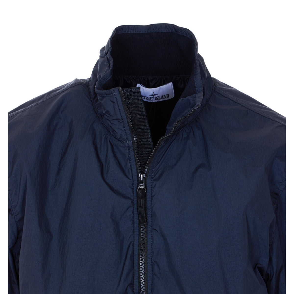 Stone Island Men Logo Garment Dyed Jacket