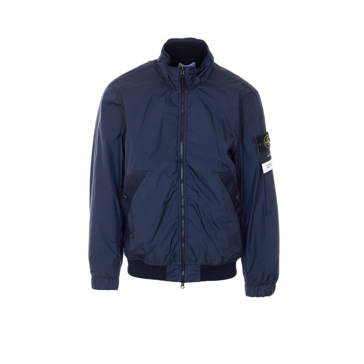 Stone Island Men Logo Garment Dyed Jacket