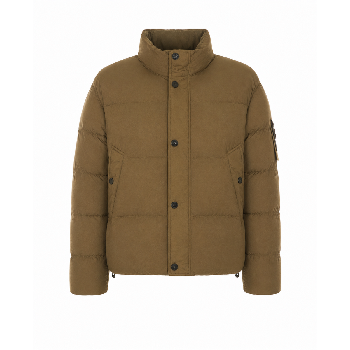 Stone Island Men Logo Garment Dyed Padded Bomber