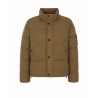 Stone Island Men Logo Garment Dyed Padded Bomber