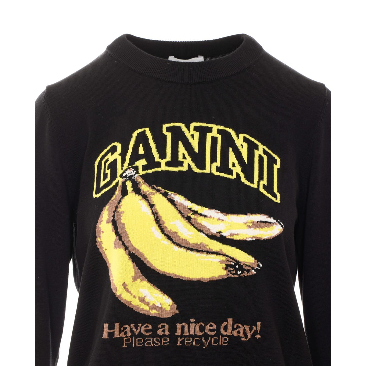 Ganni Women Logo Jumper With Banana Print