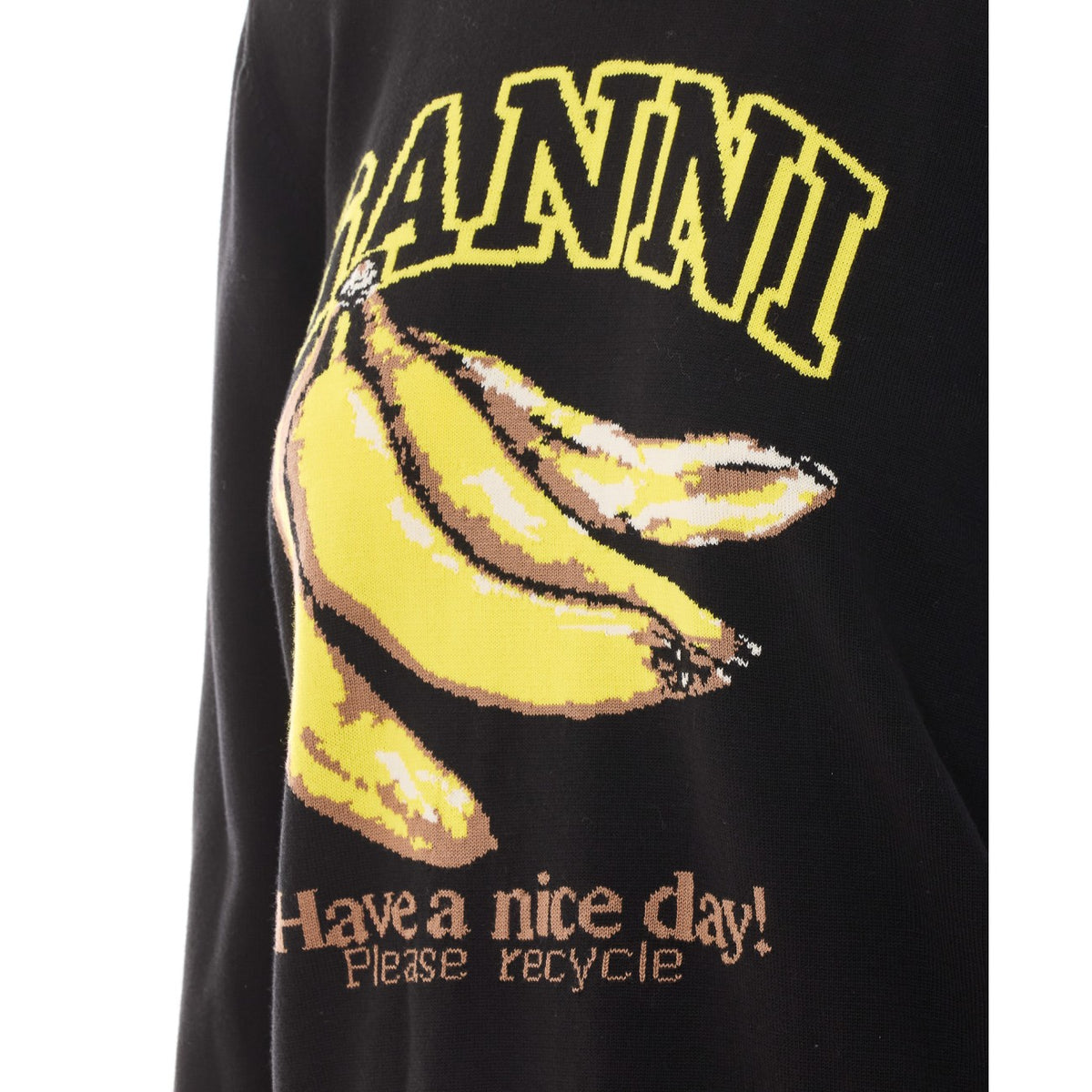 Ganni Women Logo Jumper With Banana Print