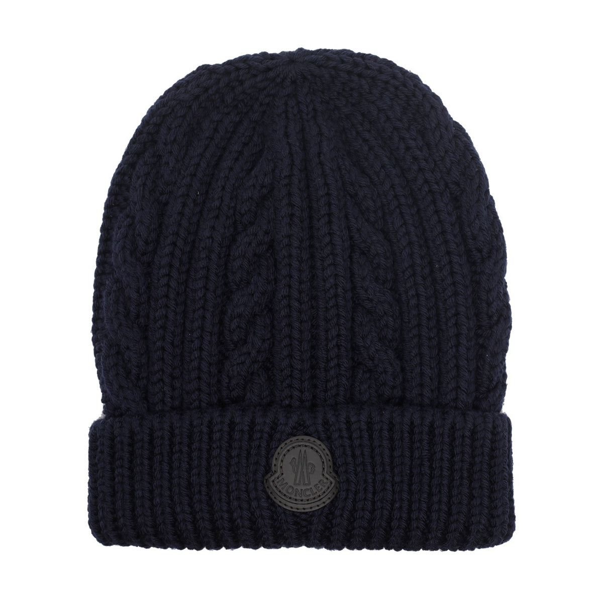 Moncler Men Logo Knitted Beanie