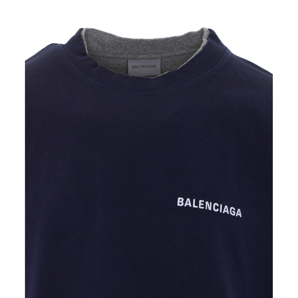 Balenciaga Men Logo Layered T-Shirt