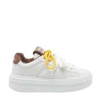 Miu Miu Miu Miu Women Logo Leather Sneakers