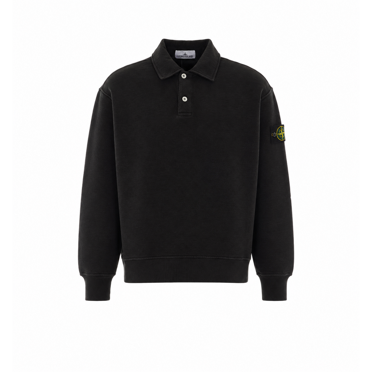 Stone Island Stone Island Men Logo Long Sleeves Polo