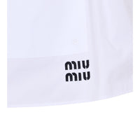 Miu Miu Women Logo Mini Skirt