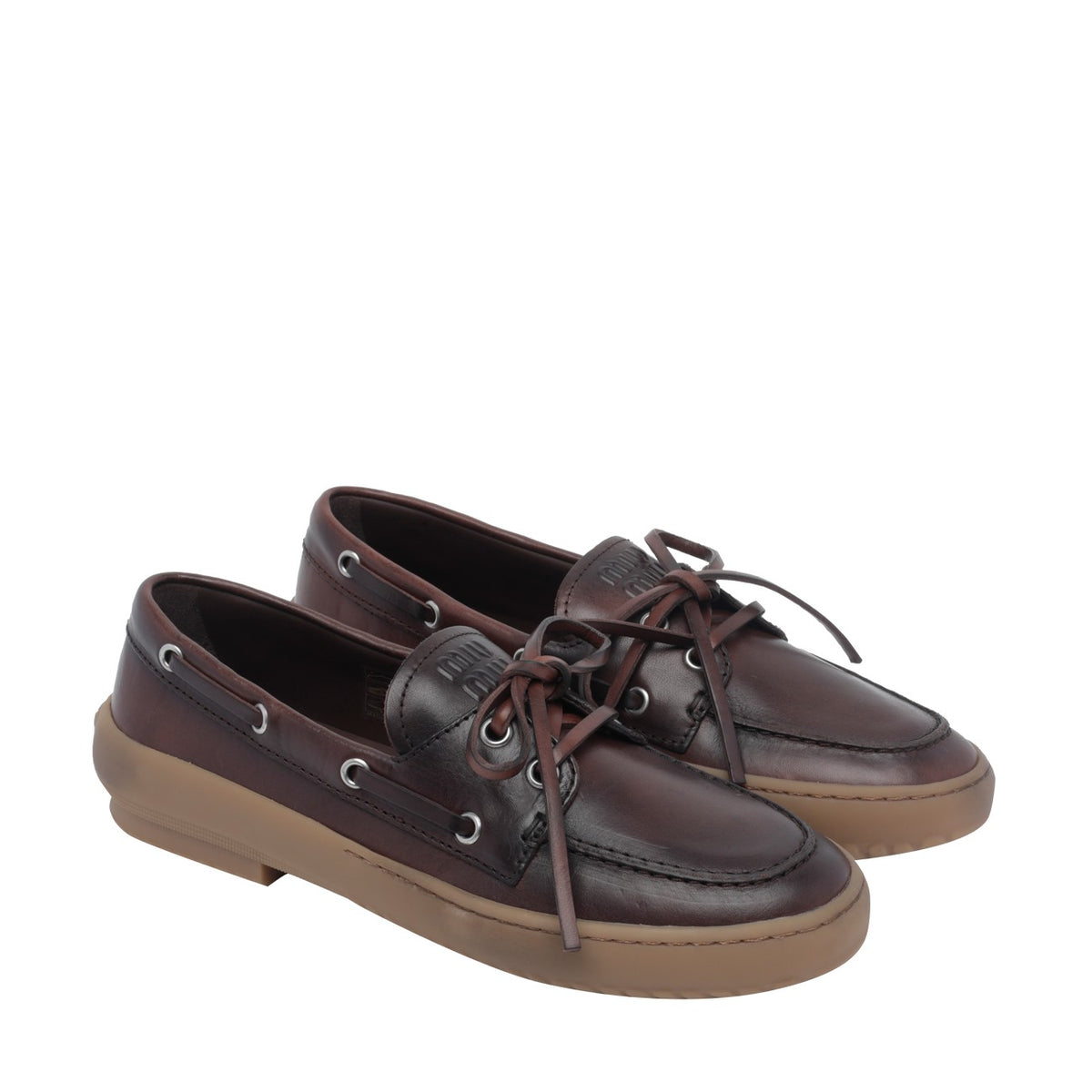 Miu Miu Miu Miu Women Logo Miu Miu Loafers