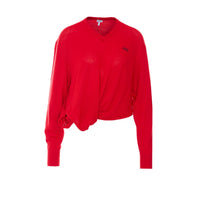 Loewe Loewe Women Logo Monogram Draped Sweater
