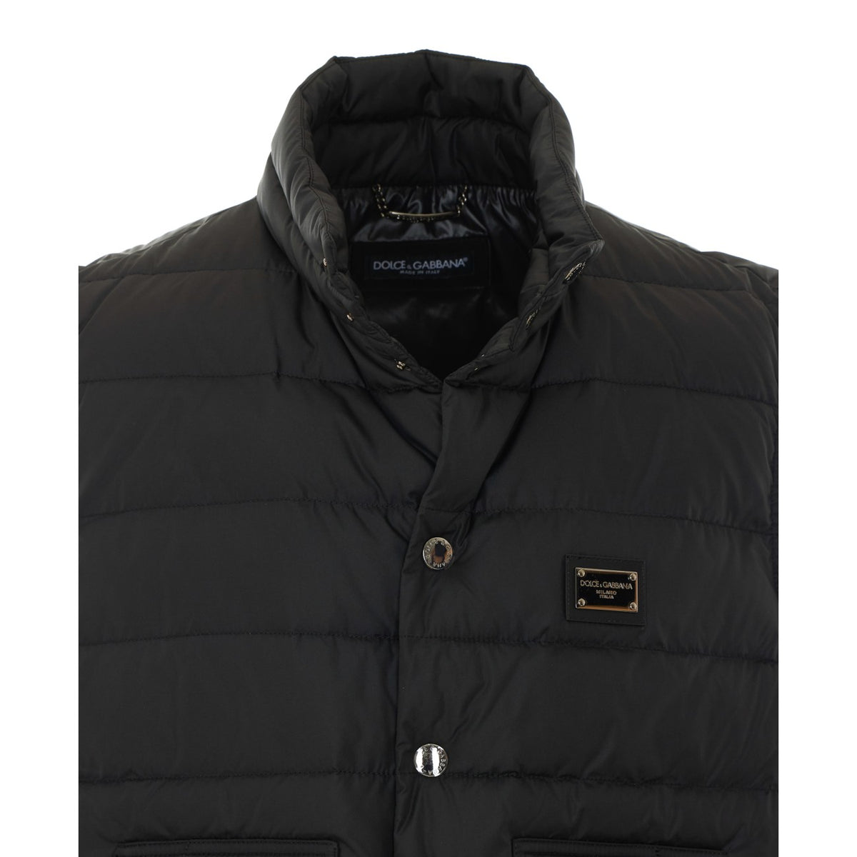 Dolce&Gabbana Men Logo Plaque Down Vest