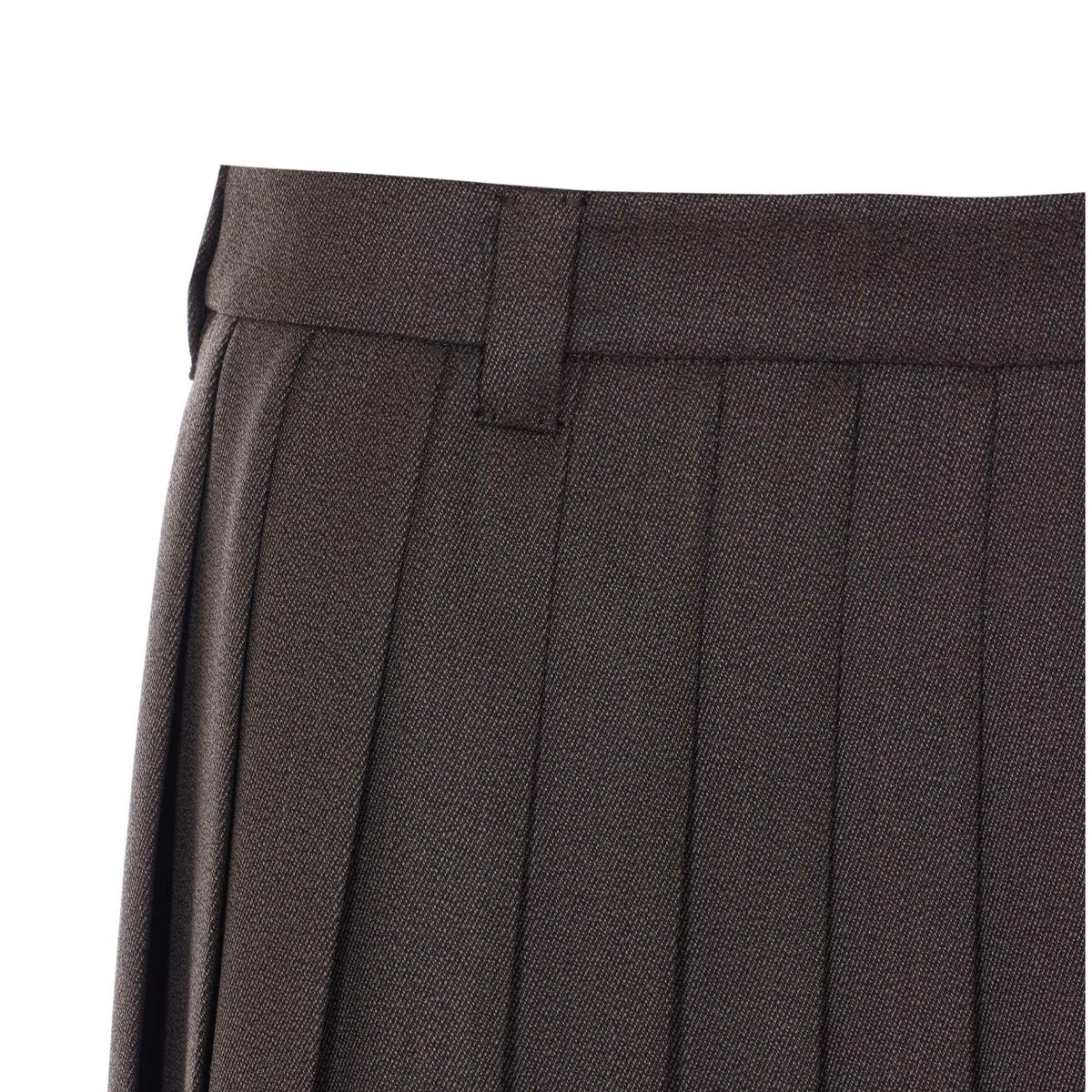 Miu Miu Miu Miu Women Logo Pleated Skirt