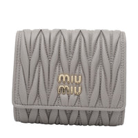 Miu Miu Women Logo Pleated Wallet